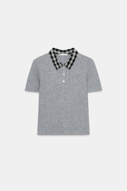 CONTRAST POLO TOP - Zara фото 5