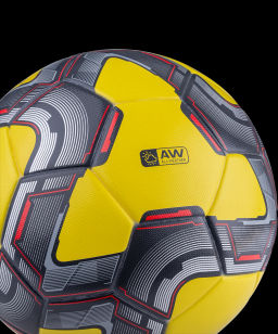 Мяч футбольный JOGEL Grand №5, желтый/серый/красный  фото 4