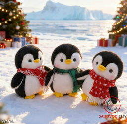 Плюшевая мягкая игрушка пингвин