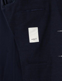 Lacivert Slim Fit Y_n Keten Kar___ml_ Ceket
