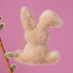 Мягкая игрушка Зайчик на подвесе, 11 см, цвет МИКС - Simaland фото 4