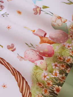 Скатерть на стол «Доляна. Пасхальные цыплята» 145×180 ± 3 см