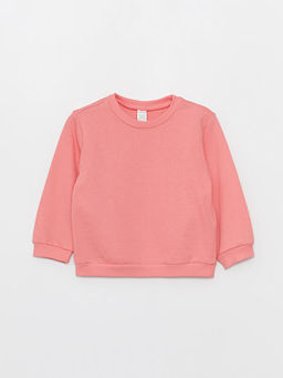 Bisiklet Yaka Bask?l? K?z Bebek Sweatshirt 3l? - Waikiki фото 2