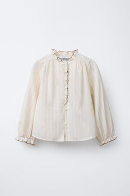 BENSIMON ® X ZARA STRIPED SHIRT WITH RUFFLES