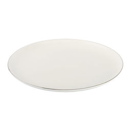 51534 GIPFEL Набор тарелок обеденных PLATINUM 26 см, 4 шт. Цвет: белый с ободком серебристого цвета. Материал: костяной фарфор.  фото 2