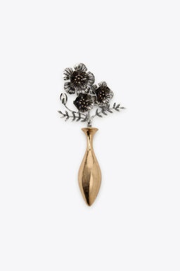 CONTRAST FLOWER BROOCH - Zara фото 3