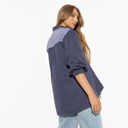 Рубашка В мире роскоши (blue) - Charutti фото 11