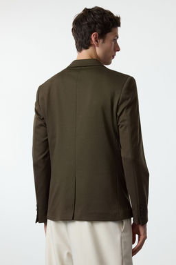 TRENDYOL MAN Haki Slim Fit Orme Esnek Kumasl? Blazer Ceket TMNAW23CE00025 - Trendyolmilla фото 6