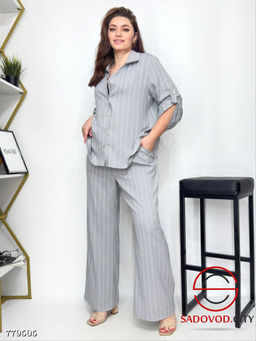 Костюм брючный двойка в полоску - Bruno фото 2