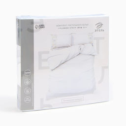 Постельное бельё Этель 2 сп Flower strip(вид 1) 175х215 см, 200х220 см, 50х70 см -2 шт, поплин фото 12