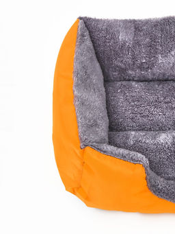 Лежанка-диван для животных, 45 х 30 х 15, желтая, плащевка