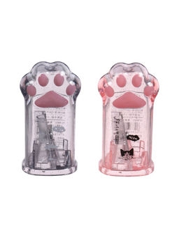 Набор 2 штуки точилки с контейнерами МИКС Лапка