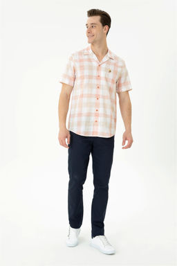 U. S. Polo Assn Мужская рубашка с коротким рукавом в плитку - U.s. polo assn фото 11