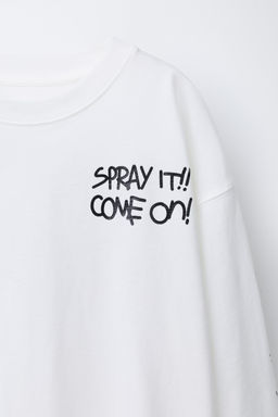 GRAFFITI PRINT T-SHIRT - Zara фото 3