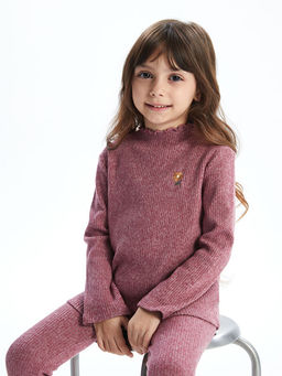 Bisiklet Yaka K?z ?ocuk Bluz 2li