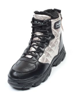 04-2221-4 BLACK Ботинки зимние женские (искусственные материалы) - Фабричный китай фото 6