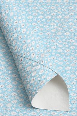 Кожзам с блестками "Облачко" А4 (5 листов) SF-7204, голубой №9