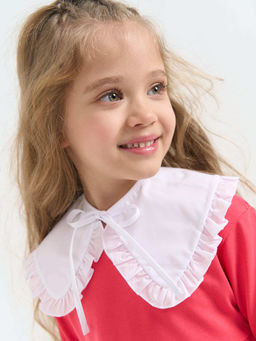 Воротник с рюшей Белый детский