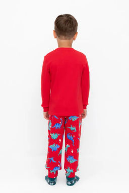 К 1541/насыщенно-красный,динозавры пижама д/дет яс - Crockid фото 7