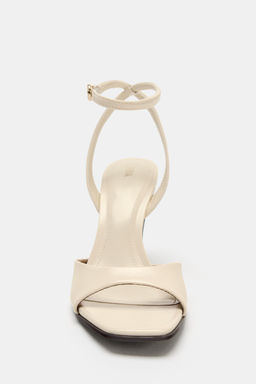 SANDALIA TAC?N CU?A / Blanco Crudo - Zara фото 4