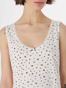 Сорочка ночная женская с цветочным принтом - Mark formelle фото 3