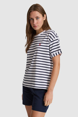Kad_n Beyaz Bisiklet Yaka Ti__rt - U.s. polo assn фото 3