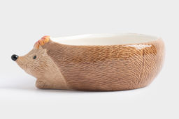 Конфетница, 21х15 см, керамика, коричневая, Еж с листом, Autumn forest - Anna lafarg фото 4