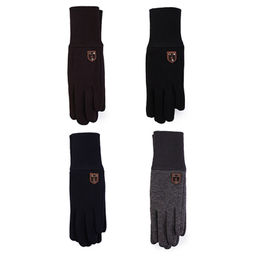 Перчатки трикотажные детские с отворотом