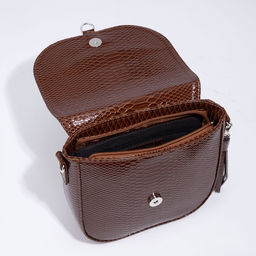 Сумка женская TEXTURA, мессенджер, маленький размер, цвет коричневый  фото 7