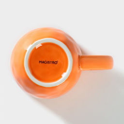 Кружка Magistro «Церера», 400 мл, фарфор, оранжевая