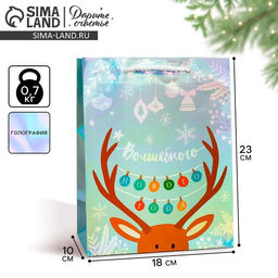 Пакет голографический Волшебного, MS 18 х 23 х 10 см - Дарите счастье фото 9