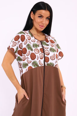 Халат на молнии Кокос