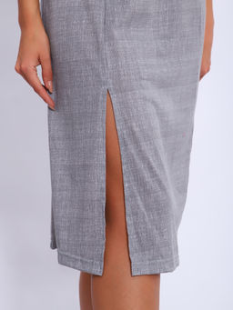 М423 Платье Сафари (светло-серый) - Иванушка-трикотаж фото 3