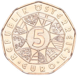 Монета 5 евро 2024 года Австрия Пасха 2024  в пути