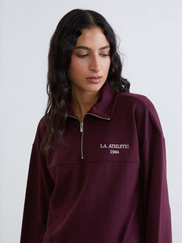 L.A. Athletic Nak??l? Kad?n Kal?n Sweatshirt Tunik