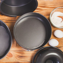 Форма для выпечки Доляна «Элин. Круг», d=28 см, разъёмная, антипригарное покрытие, чёрная