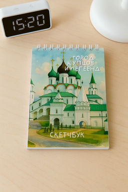 Скетчбук Город купцов и легенд, 14х20 см, плотность 100 гр