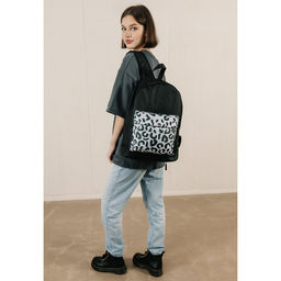 Рюкзак молодёжный Леопард, 33х13х37, отд на молнии, н/карман, чёрный - Nazamok фото 8