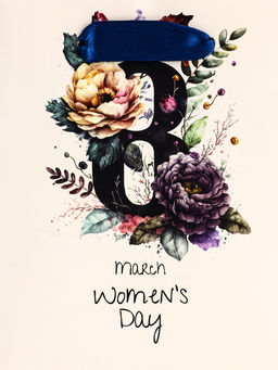 Цена за 2 шт. Пакет подарочный вертикальный С 8 Марта, S 12?15?5.5 см