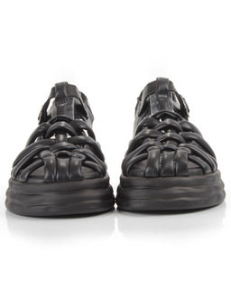 08-PEAG48-1 BLACK Босоножки женские (натуральная кожа) - Фабричный китай фото 7