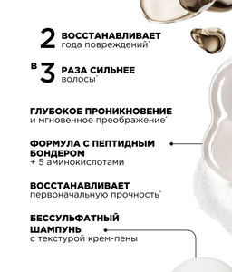 Набор тревелов Absolut Repair Molecular: шампунь 100 мл + сыворотка 75 мл + маска 50 мл - Loreal professionnel фото 4