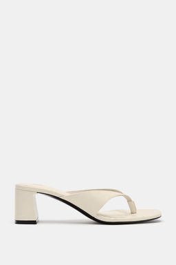 SANDALIA TAC?N ANCHO / blanco - Zara фото 2
