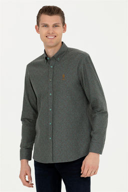 Мужская мятная рубашка с длинным рукавом - U.s. polo assn фото 3