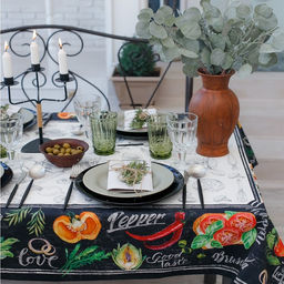 Скатерть Этель Delicious Fresh 149х180см, 100% хлопок, саржа 190 г/м2  фото 2