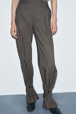 ZW COLLECTION TROUSERS WITH BUTTON CUFFS - Zara фото 2