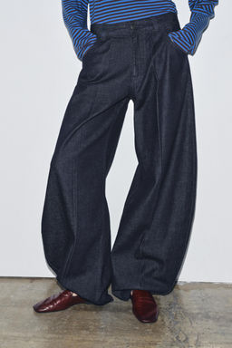 ZW COLLECTION MID-RISE BALLOON JEANS - Zara фото 2