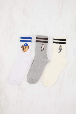 Cok Renkli 3lu Corap TMNSS26CO00002