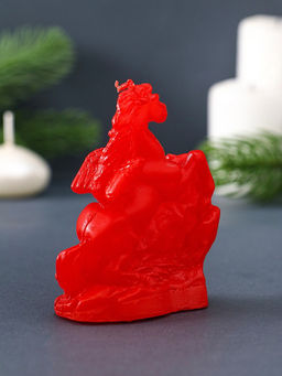 Цена за 2 шт. Свеча декоративная «Лошадка-Пегас» 3.5×6.5×8 см, красный