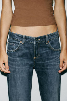 TRF WIDE-LEG LOW-RISE JEANS - Zara фото 30