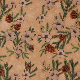 Цена за 10 шт. Бумага упаковочная крафтовая Шишки , 70 100 см - Дарите счастье фото 2